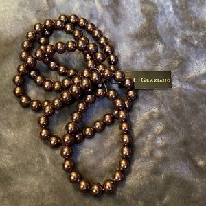 Brand new brown stretchy bracelets